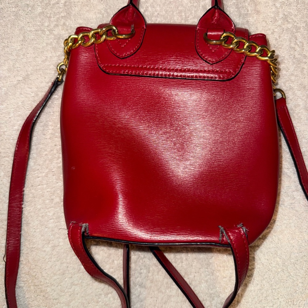 DKNY Scarlet Red Backpack - Picture 6 of 11